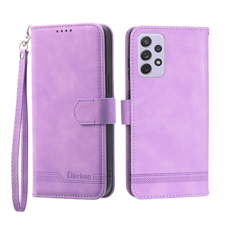 Dierfeng Dream Line TPU + Custodia per telefono in pelle PU, For Samsung Galaxy A32 5G, For Samsung Galaxy A52 5G / 4G, For Samsung Galaxy A72 5G / 4G, For Samsung Galaxy A22 4G