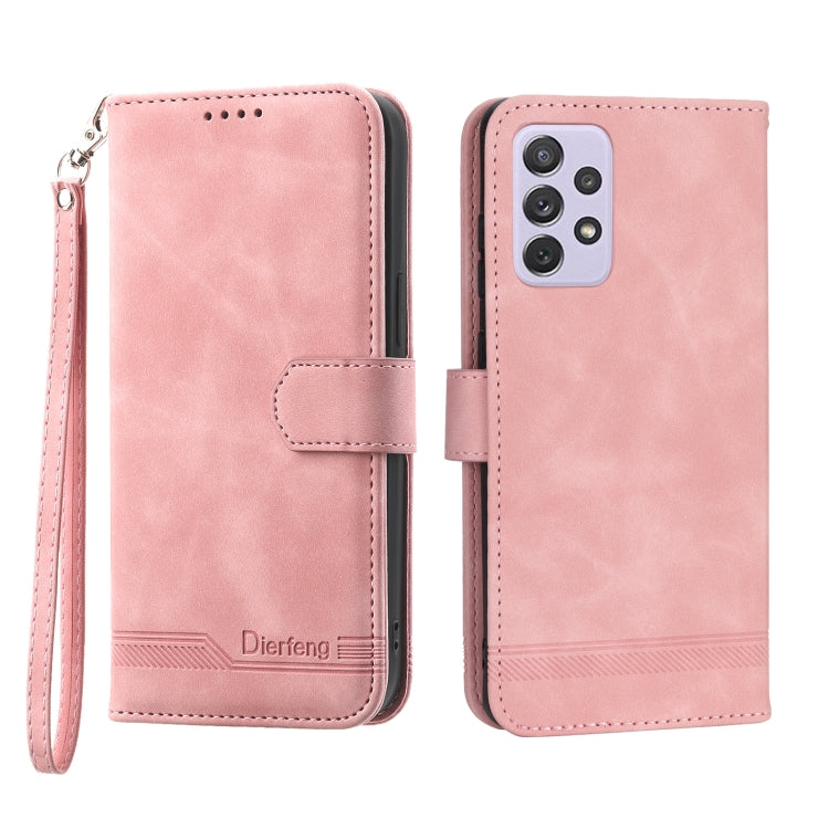 Dierfeng Dream Line TPU + Custodia per telefono in pelle PU, For Samsung Galaxy A32 5G, For Samsung Galaxy A52 5G / 4G, For Samsung Galaxy A72 5G / 4G, For Samsung Galaxy A22 4G