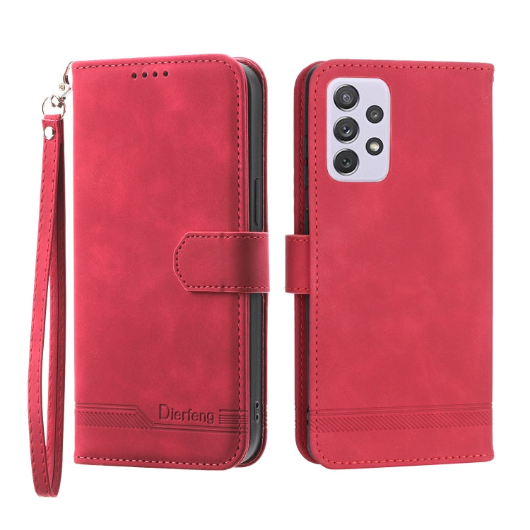 Dierfeng Dream Line TPU + Custodia per telefono in pelle PU, For Samsung Galaxy A32 5G, For Samsung Galaxy A52 5G / 4G, For Samsung Galaxy A72 5G / 4G, For Samsung Galaxy A22 4G