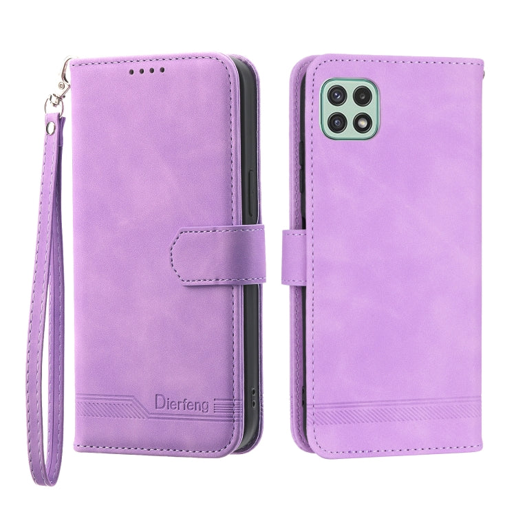 Dierfeng Dream Line TPU + Custodia per telefono in pelle PU, For Samsung Galaxy A22 5G, For Samsung Galaxy A03s 164mm, For Samsung Galaxy A03s 166mm, For Samsung Galaxy A03s US Version