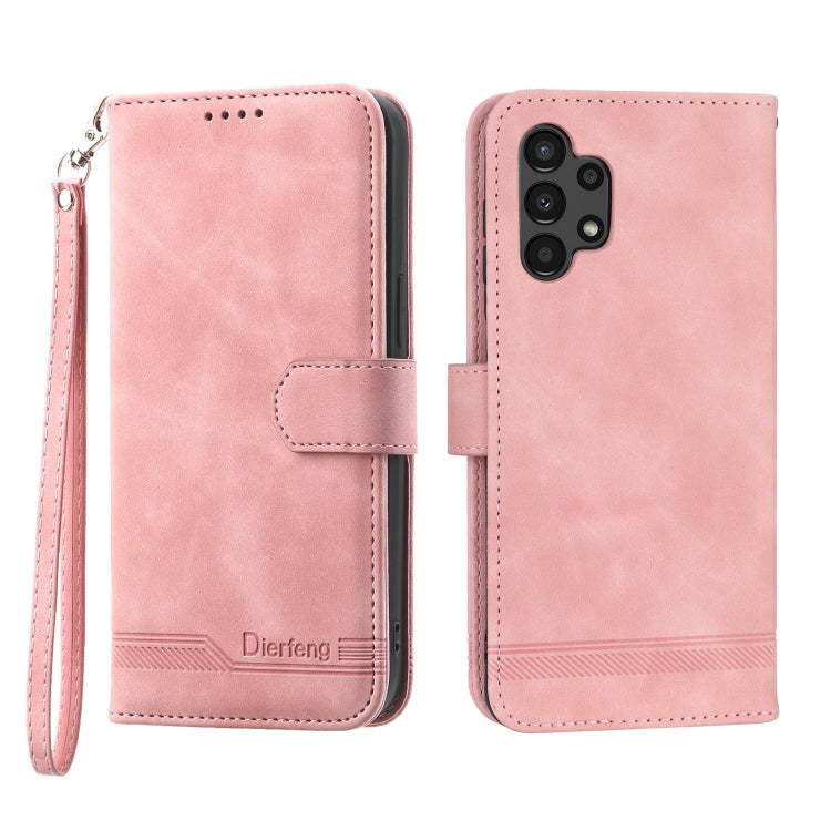 Dierfeng Dream Line TPU + Custodia per telefono in pelle PU, For Samsung Galaxy A13, For Samsung Galaxy A53, For Samsung Galaxy A73, For Samsung Galaxy A23