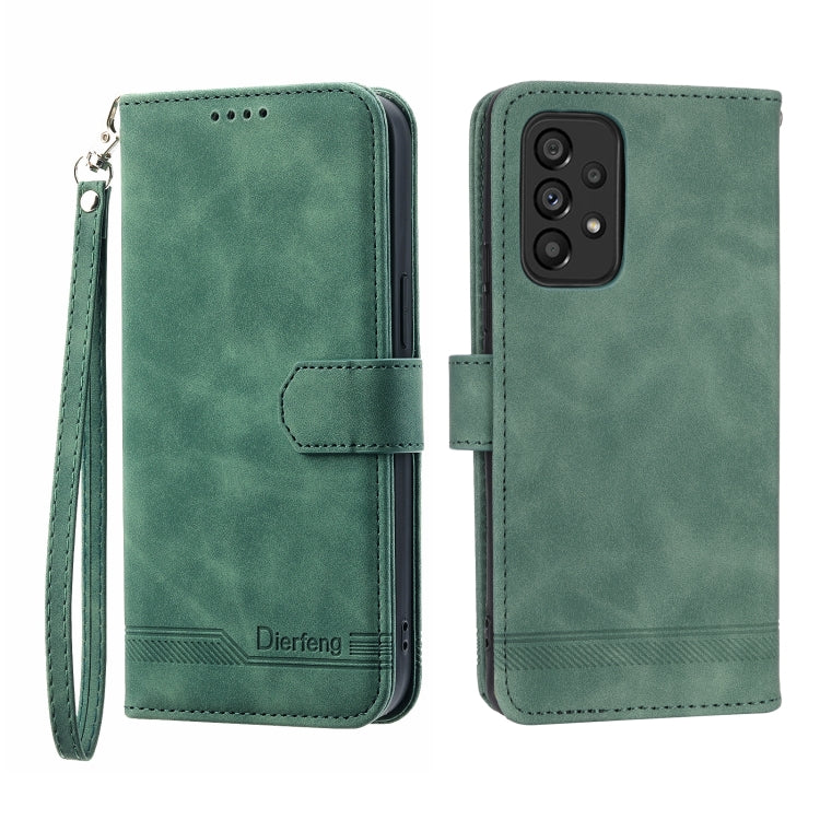Dierfeng Dream Line TPU + Custodia per telefono in pelle PU, For Samsung Galaxy A13, For Samsung Galaxy A53, For Samsung Galaxy A73, For Samsung Galaxy A23