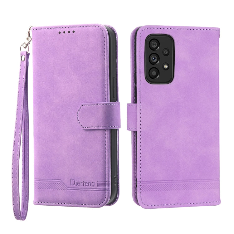 Dierfeng Dream Line TPU + Custodia per telefono in pelle PU, For Samsung Galaxy A13, For Samsung Galaxy A53, For Samsung Galaxy A73, For Samsung Galaxy A23