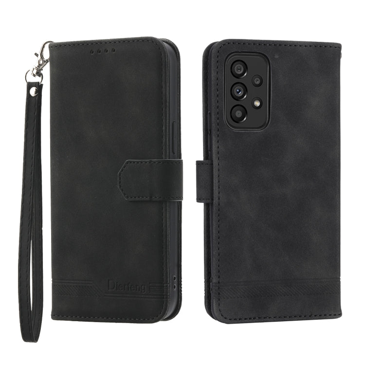 Dierfeng Dream Line TPU + Custodia per telefono in pelle PU, For Samsung Galaxy A13, For Samsung Galaxy A53, For Samsung Galaxy A73, For Samsung Galaxy A23