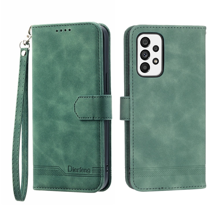 Dierfeng Dream Line TPU + Custodia per telefono in pelle PU, For Samsung Galaxy A13, For Samsung Galaxy A53, For Samsung Galaxy A73, For Samsung Galaxy A23