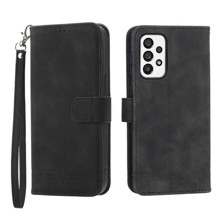 Dierfeng Dream Line TPU + Custodia per telefono in pelle PU, For Samsung Galaxy A13, For Samsung Galaxy A53, For Samsung Galaxy A73, For Samsung Galaxy A23