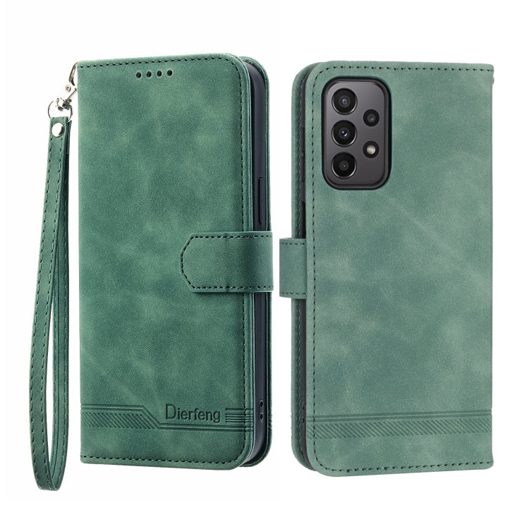 Dierfeng Dream Line TPU + Custodia per telefono in pelle PU, For Samsung Galaxy A13, For Samsung Galaxy A53, For Samsung Galaxy A73, For Samsung Galaxy A23