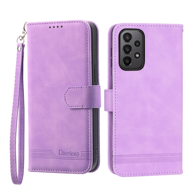 Dierfeng Dream Line TPU + Custodia per telefono in pelle PU, For Samsung Galaxy A13, For Samsung Galaxy A53, For Samsung Galaxy A73, For Samsung Galaxy A23