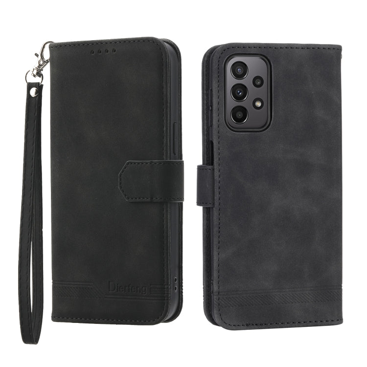 Dierfeng Dream Line TPU + Custodia per telefono in pelle PU, For Samsung Galaxy A13, For Samsung Galaxy A53, For Samsung Galaxy A73, For Samsung Galaxy A23