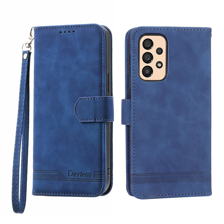 Dierfeng Dream Line TPU + Custodia per telefono in pelle PU, For Samsung Galaxy A33, For Samsung Galaxy A22e 5G JP Version, For Samsung Galaxy A14, For Samsung Galaxy A54