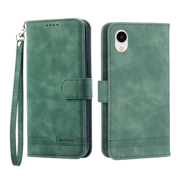 Dierfeng Dream Line TPU + Custodia per telefono in pelle PU, For Samsung Galaxy A33, For Samsung Galaxy A22e 5G JP Version, For Samsung Galaxy A14, For Samsung Galaxy A54