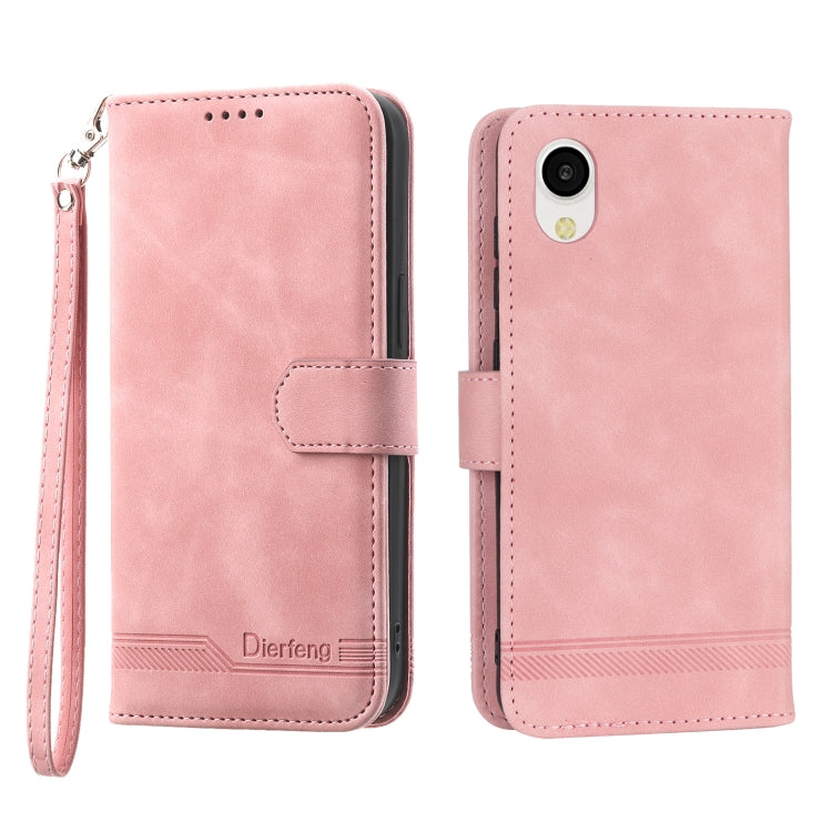 Dierfeng Dream Line TPU + Custodia per telefono in pelle PU, For Samsung Galaxy A33, For Samsung Galaxy A22e 5G JP Version, For Samsung Galaxy A14, For Samsung Galaxy A54