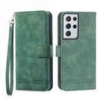 Dierfeng Dream Line TPU + Custodia per telefono in pelle PU, For Samsung Galaxy S21 Ultra 5G, For Samsung Galaxy S21 FE 5G, For Samsung Galaxy S22 5G, For Samsung Galaxy S22+ 5G