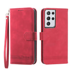 Dierfeng Dream Line TPU + Custodia per telefono in pelle PU, For Samsung Galaxy S21 Ultra 5G, For Samsung Galaxy S21 FE 5G, For Samsung Galaxy S22 5G, For Samsung Galaxy S22+ 5G