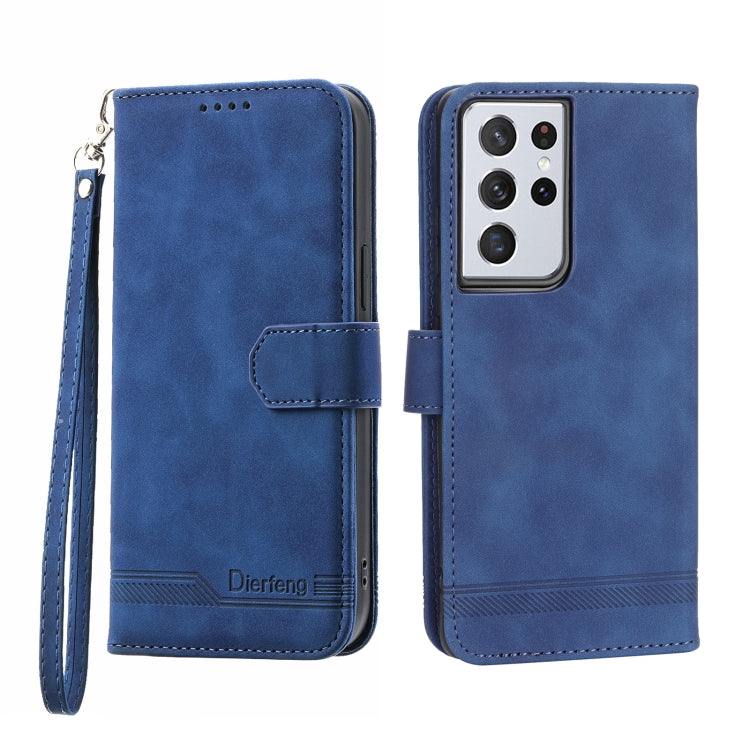 Dierfeng Dream Line TPU + Custodia per telefono in pelle PU, For Samsung Galaxy S21 Ultra 5G, For Samsung Galaxy S21 FE 5G, For Samsung Galaxy S22 5G, For Samsung Galaxy S22+ 5G