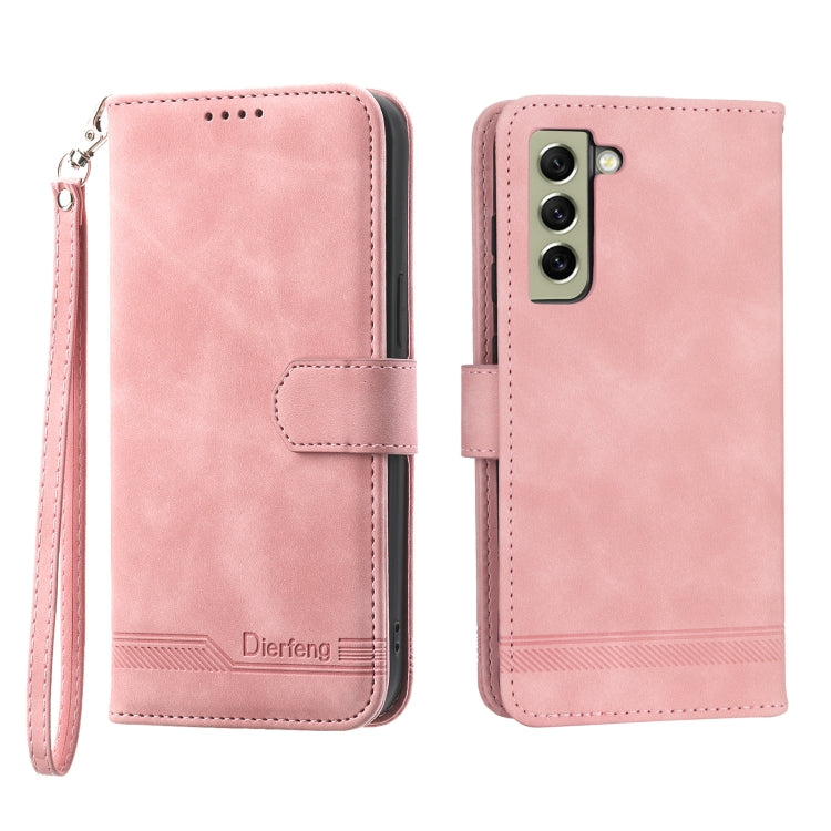 Dierfeng Dream Line TPU + Custodia per telefono in pelle PU, For Samsung Galaxy S21 Ultra 5G, For Samsung Galaxy S21 FE 5G, For Samsung Galaxy S22 5G, For Samsung Galaxy S22+ 5G