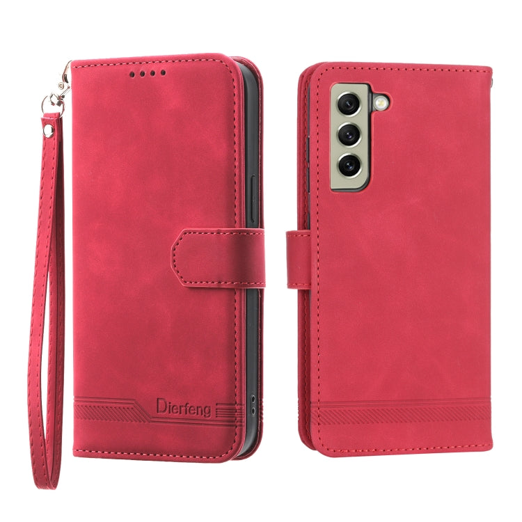 Dierfeng Dream Line TPU + Custodia per telefono in pelle PU, For Samsung Galaxy S21 Ultra 5G, For Samsung Galaxy S21 FE 5G, For Samsung Galaxy S22 5G, For Samsung Galaxy S22+ 5G