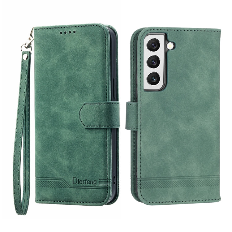 Dierfeng Dream Line TPU + Custodia per telefono in pelle PU, For Samsung Galaxy S21 Ultra 5G, For Samsung Galaxy S21 FE 5G, For Samsung Galaxy S22 5G, For Samsung Galaxy S22+ 5G