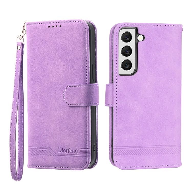 Dierfeng Dream Line TPU + Custodia per telefono in pelle PU, For Samsung Galaxy S21 Ultra 5G, For Samsung Galaxy S21 FE 5G, For Samsung Galaxy S22 5G, For Samsung Galaxy S22+ 5G