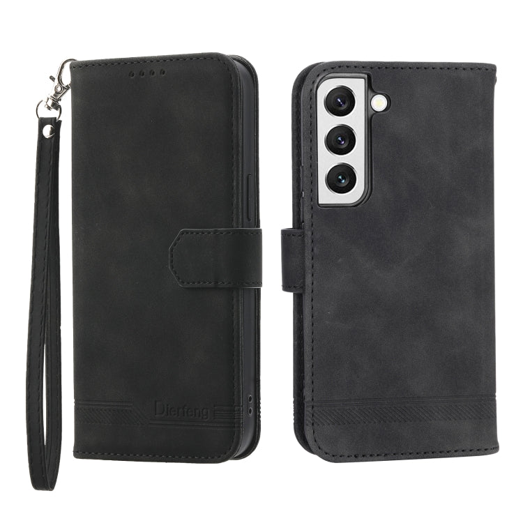 Dierfeng Dream Line TPU + Custodia per telefono in pelle PU, For Samsung Galaxy S21 Ultra 5G, For Samsung Galaxy S21 FE 5G, For Samsung Galaxy S22 5G, For Samsung Galaxy S22+ 5G