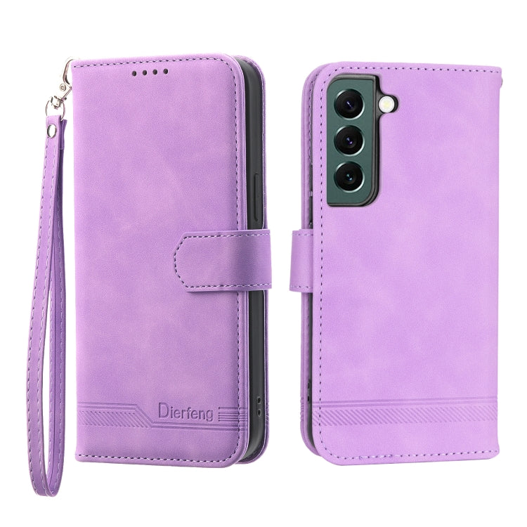 Dierfeng Dream Line TPU + Custodia per telefono in pelle PU, For Samsung Galaxy S21 Ultra 5G, For Samsung Galaxy S21 FE 5G, For Samsung Galaxy S22 5G, For Samsung Galaxy S22+ 5G