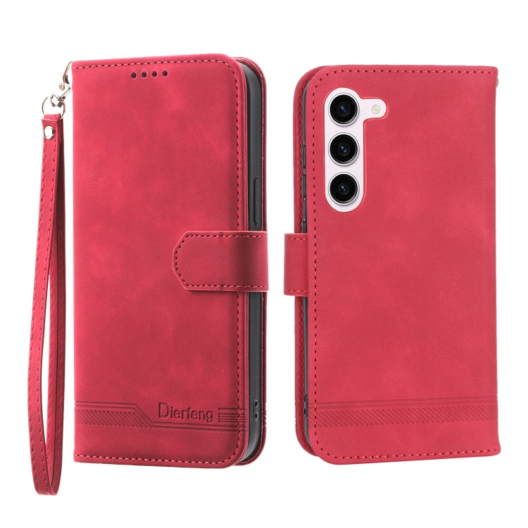 Dierfeng Dream Line TPU + Custodia per telefono in pelle PU, For Samsung Galaxy S22 Ultra 5G, For Samsung Galaxy S23 5G, For Samsung Galaxy S23 Ultra 5G, For Samsung Galaxy S23+ 5G