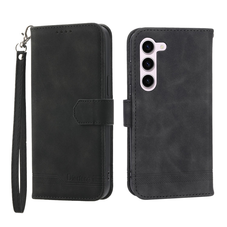Dierfeng Dream Line TPU + Custodia per telefono in pelle PU, For Samsung Galaxy S22 Ultra 5G, For Samsung Galaxy S23 5G, For Samsung Galaxy S23 Ultra 5G, For Samsung Galaxy S23+ 5G