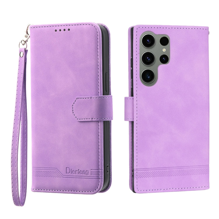 Dierfeng Dream Line TPU + Custodia per telefono in pelle PU, For Samsung Galaxy S22 Ultra 5G, For Samsung Galaxy S23 5G, For Samsung Galaxy S23 Ultra 5G, For Samsung Galaxy S23+ 5G