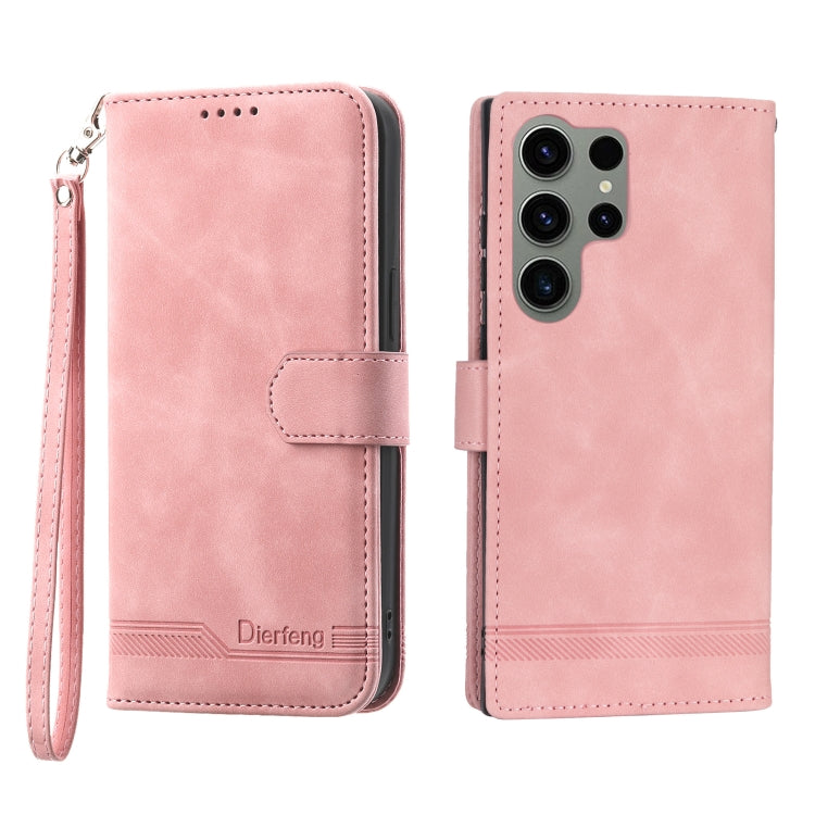 Dierfeng Dream Line TPU + Custodia per telefono in pelle PU, For Samsung Galaxy S22 Ultra 5G, For Samsung Galaxy S23 5G, For Samsung Galaxy S23 Ultra 5G, For Samsung Galaxy S23+ 5G