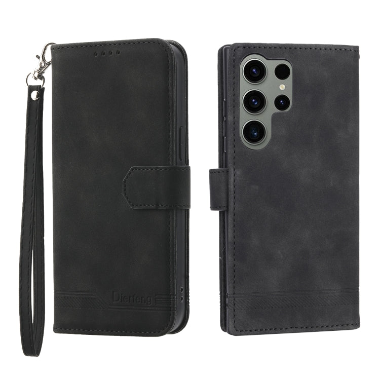 Dierfeng Dream Line TPU + Custodia per telefono in pelle PU, For Samsung Galaxy S22 Ultra 5G, For Samsung Galaxy S23 5G, For Samsung Galaxy S23 Ultra 5G, For Samsung Galaxy S23+ 5G