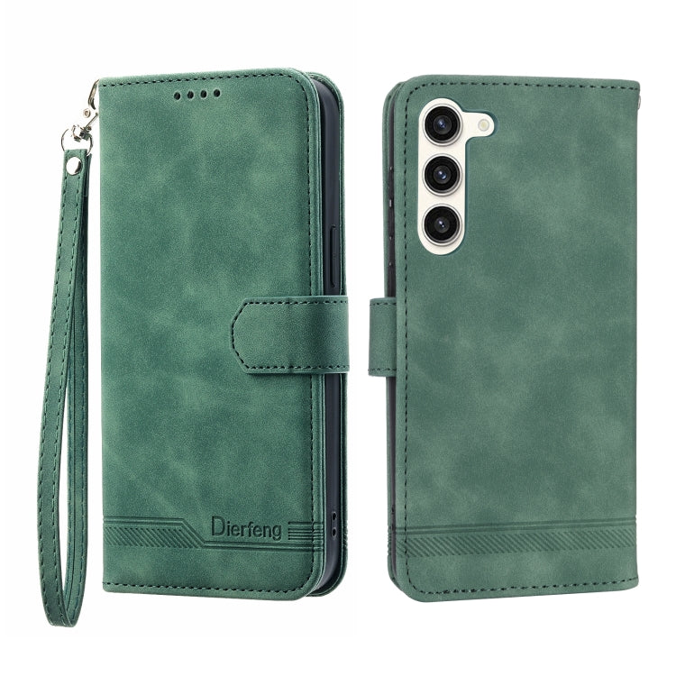 Dierfeng Dream Line TPU + Custodia per telefono in pelle PU, For Samsung Galaxy S22 Ultra 5G, For Samsung Galaxy S23 5G, For Samsung Galaxy S23 Ultra 5G, For Samsung Galaxy S23+ 5G