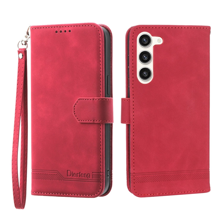 Dierfeng Dream Line TPU + Custodia per telefono in pelle PU, For Samsung Galaxy S22 Ultra 5G, For Samsung Galaxy S23 5G, For Samsung Galaxy S23 Ultra 5G, For Samsung Galaxy S23+ 5G