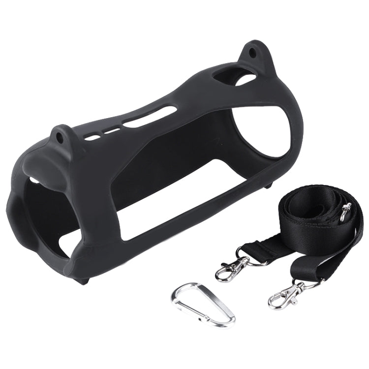 Custodia in silicone per altoparlante Bluetooth con effetto luce colorata con tracolla, For JBL Pulse 5 Black, For JBL Pulse 5 Red, For JBL Pulse 5 Blue