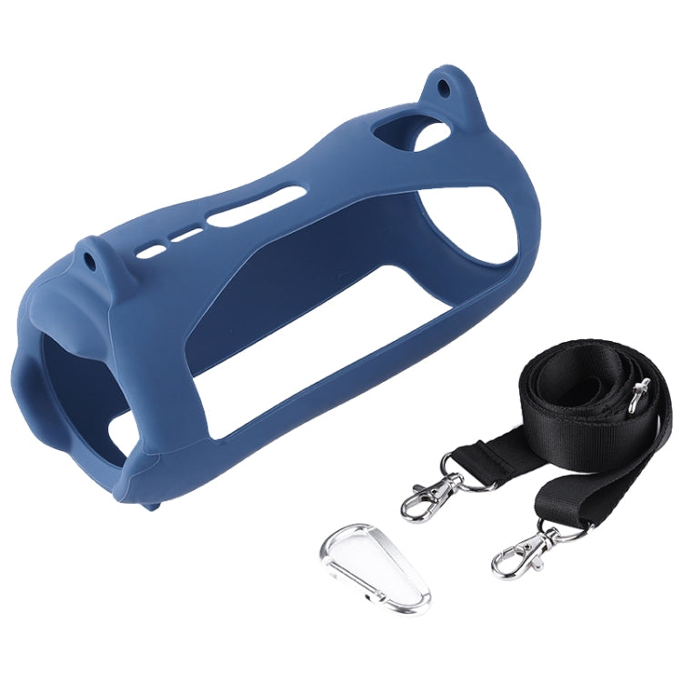 Custodia in silicone per altoparlante Bluetooth con effetto luce colorata con tracolla, For JBL Pulse 5 Black, For JBL Pulse 5 Red, For JBL Pulse 5 Blue
