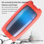 Custodia in silicone per altoparlante Bluetooth con effetto luce colorata con tracolla, For JBL Pulse 5 Black, For JBL Pulse 5 Red, For JBL Pulse 5 Blue