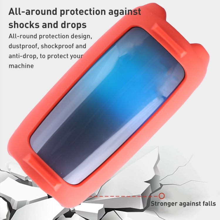Custodia in silicone per altoparlante Bluetooth con effetto luce colorata con tracolla, For JBL Pulse 5 Black, For JBL Pulse 5 Red, For JBL Pulse 5 Blue