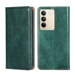 Custodia per telefono in pelle magnetica tinta unita a olio lucido, For vivo S16 / S16 Pro, For vivo Y02 4G, For Fujitsu Arrows N F-51C, For Xiaomi Redmi K60E