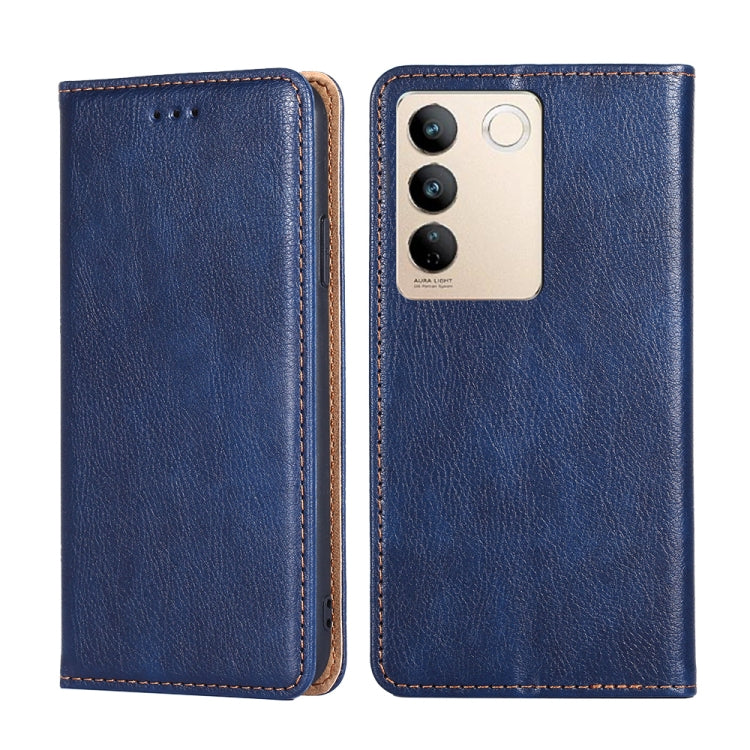 Custodia per telefono in pelle magnetica tinta unita a olio lucido, For vivo S16 / S16 Pro, For vivo Y02 4G, For Fujitsu Arrows N F-51C, For Xiaomi Redmi K60E