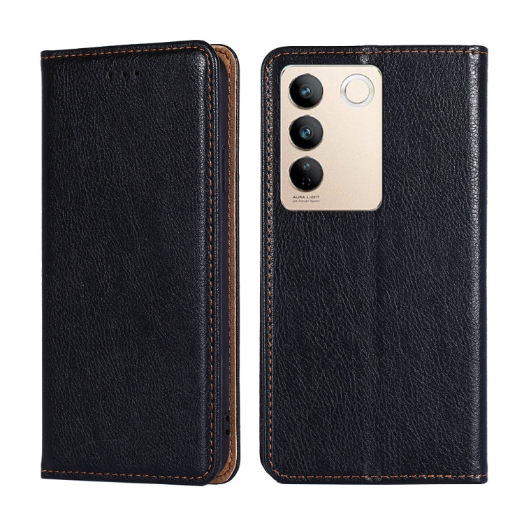 Custodia per telefono in pelle magnetica tinta unita a olio lucido, For vivo S16 / S16 Pro, For vivo Y02 4G, For Fujitsu Arrows N F-51C, For Xiaomi Redmi K60E