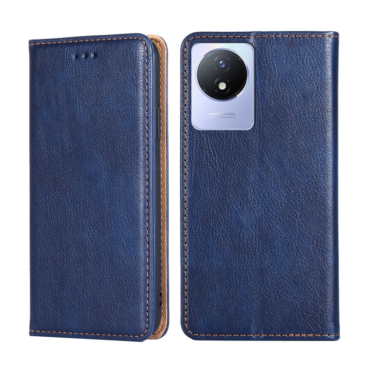 Custodia per telefono in pelle magnetica tinta unita a olio lucido, For vivo S16 / S16 Pro, For vivo Y02 4G, For Fujitsu Arrows N F-51C, For Xiaomi Redmi K60E