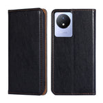 Custodia per telefono in pelle magnetica tinta unita a olio lucido, For vivo S16 / S16 Pro, For vivo Y02 4G, For Fujitsu Arrows N F-51C, For Xiaomi Redmi K60E