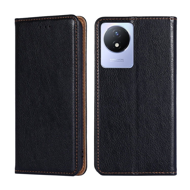 Custodia per telefono in pelle magnetica tinta unita a olio lucido, For vivo S16 / S16 Pro, For vivo Y02 4G, For Fujitsu Arrows N F-51C, For Xiaomi Redmi K60E