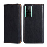 Custodia per telefono in pelle magnetica tinta unita a olio lucido, For vivo S16 / S16 Pro, For vivo Y02 4G, For Fujitsu Arrows N F-51C, For Xiaomi Redmi K60E
