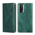Custodia per telefono in pelle magnetica tinta unita a olio lucido, For Xiaomi Redmi K60 / K60 Pro, For Honor 80 GT, For OnePlus 11