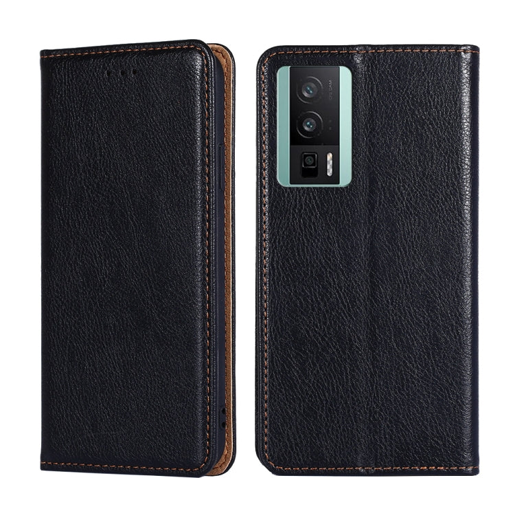 Custodia per telefono in pelle magnetica tinta unita a olio lucido, For Xiaomi Redmi K60 / K60 Pro, For Honor 80 GT, For OnePlus 11