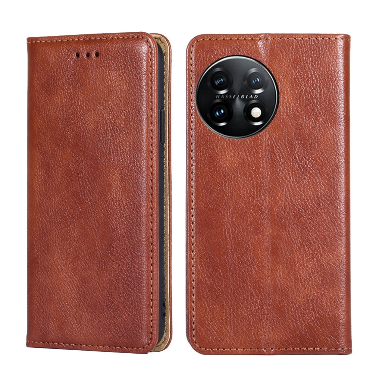 Custodia per telefono in pelle magnetica tinta unita a olio lucido, For Xiaomi Redmi K60 / K60 Pro, For Honor 80 GT, For OnePlus 11