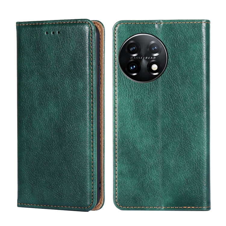 Custodia per telefono in pelle magnetica tinta unita a olio lucido, For Xiaomi Redmi K60 / K60 Pro, For Honor 80 GT, For OnePlus 11