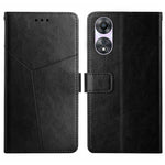 HT01 Cassa del telefono di cuoio di vibrazione del modello a forma di Y, For Motorola Moto G73 5G, For OPPO A58 5G/A78 5G, For OPPO Reno8 T 4G, For TCL 40 SE