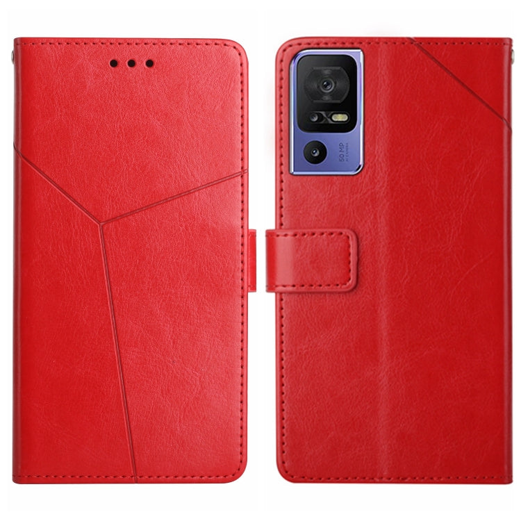 HT01 Cassa del telefono di cuoio di vibrazione del modello a forma di Y, For Motorola Moto G73 5G, For OPPO A58 5G/A78 5G, For OPPO Reno8 T 4G, For TCL 40 SE