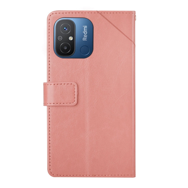HT01 Cassa del telefono di cuoio di vibrazione del modello a forma di Y, For Xiaomi Redmi 11A 4G